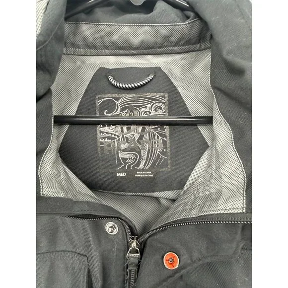 Prana M65 Olive Green Waterproof Jacket Hooded Mens M Rain Pockets - Picture 3 of 8